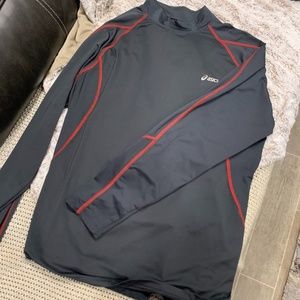 ASICS Mens Activewear Pullover Gray Long Sleeve XL